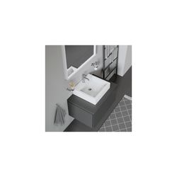 Duravit Vero Aufsatzbecken 500mm, Weiß Hochglanz, WonderGliss, Rechteckig, mit HLB... DURAVIT-04525000001 4021534434174 (Abb. 1)
