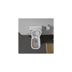 Duravit D-Code WC-Sitz Weiß HG 362x55x478mm mit Absenkauto. Sitzgarnitur ab. vorne ... DURAVIT-0062090096 4021534569319 (Abb. 1)