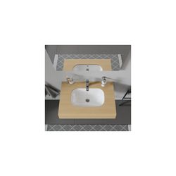 Duravit D-Code Einbauwaschtisch 290x495x210mm, Weiß Hochglanz, ohne HLB, mit Überla... DURAVIT-0338490000 4021534344084 (Abb. 1)