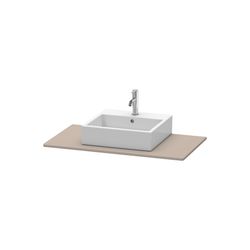 Duravit XSquare Konsole 550x1000x16mm, Basalt Matt, ohne Konsolenträger, 1 Ausschn... DURAVIT-XS060E04343 4053424566795 (Abb. 1)
