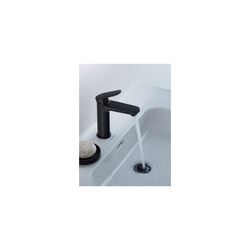 Duravit Wave Einhebel-Waschtischmischer M, Mattschwarz, 5l/min, Hebelgriff, mit G... DURAVIT-WA1020001046 4067116105230 (Abb. 1)