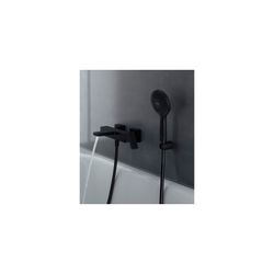 Duravit Handbrause, Mattschwarz, MinusFlow, d. 120mm, Strahlart Rain, Pulse, Mono... DURAVIT-UV0652017046 4067116113822 (Abb. 1)