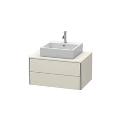 Duravit XSquare Konsolenwaschtischunterbau wandhäng. 548x800x400mm, ohne KSP Taupe... DURAVIT-XS491009191 4053424553603 (Abb. 1)