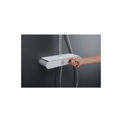 Duravit Shower Systems Duschsystem Chrom, Thermostat, Kopfbrause 230mm, 10,5l/min... DURAVIT-TH4380008005 4067116161304 (Abb. 1)