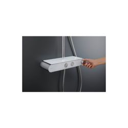Duravit Shower Systems Duschsystem Chrom, Thermostat, Kopfbrause 230mm, 10,5l/min... DURAVIT-TH4380008005 4067116161304 (Abb. 1)