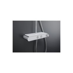 Duravit Shower Systems Duschsystem Chrom, Thermostat, Kopfbrause 230mm, 10,5l/min... DURAVIT-TH4380008005 4067116161304 (Abb. 1)