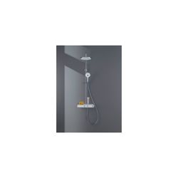 Duravit Shower Systems Duschsystem Chrom, Thermostat, Kopfbrause 230mm, 10,5l/min... DURAVIT-TH4380008005 4067116161304 (Abb. 1)