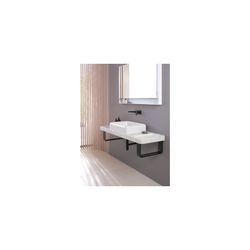 Duravit Qatego Aufsatzbecken Weiß Hochglanz mit Konsole Marmor poliert, Konsolenträge... DURAVIT-D4800700 4067116314748 (Abb. 1)