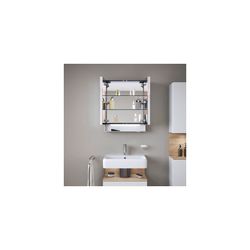 Duravit Qatego Spiegelschrank Wandmontage 155x600x750mm, Weiß, 2 Türen L/R, 2 ... DURAVIT-QA7150018180010 4067116205244 (Abb. 1)