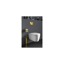 Duravit Bürstengarnitur Starck T 80x80x432mm, Bodenstehend, Gold poliert, Messing... DURAVIT-0099453400 4067116087314 (Abb. 1)