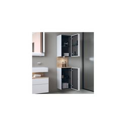 Duravit Qatego Hochschrank Dekor 360x400x1760mm Mattweiß/Eiche Marmoriert Matt... DURAVIT-QA1346L55180000 4067116208207 (Abb. 1)