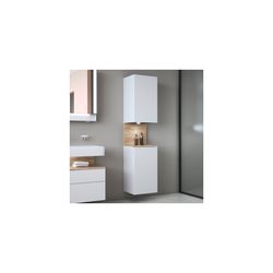 Duravit Qatego Hochschrank Dekor 360x400x1760mm Mattweiß/Eiche Marmoriert Matt... DURAVIT-QA1346L55180000 4067116208207 (Abb. 1)