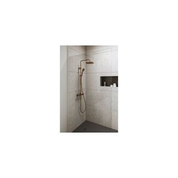 Duravit Shower Systems Duschsystem Bronze gebürstet, Thermostat, Kopfbrause 250mm... DURAVIT-TH4282008004 4067116316353 (Abb. 1)