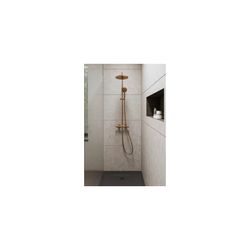 Duravit Shower Systems Duschsystem Bronze gebürstet, Thermostat, Kopfbrause 250mm... DURAVIT-TH4282008004 4067116316353 (Abb. 1)