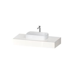 Duravit Qatego Konsole 550x1200x170mm, 1 Ausschnitt/Waschplatz, Weiß Hochglanz... DURAVIT-QA4802022220000 4067116258578 (Abb. 1)
