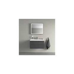 Duravit L-Cube Spiegel Wandmontage 67x800x700mm, Graphit Aluminium Matt, LED, ... DURAVIT-LC7381049490100 4067116103380 (Abb. 1)