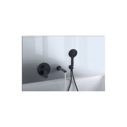Duravit Handbrause, Mattschwarz, MinusFlow, d. 120mm, Strahlart Rain, Pulse, Mono... DURAVIT-UV0652017046 4067116113822 (Abb. 1)
