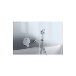 Duravit Wave Einhebelmischer Unterputz Set, 2 Verbraucher, Chrom, 24l/min, Rosett... DURAVIT-WA4210008010 4067116105605 (Abb. 1)