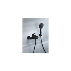 Duravit Wave Einhebel-Wannenmischer Aufputz, Mattschwarz, 25l/min, S-Anschlüsse, ... DURAVIT-WA5230000046 4067116105865 (Abb. 1)