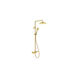 Duravit Shower Systems Duschsystem Gold poliert, Thermostat, Kopfbrause 250mm, 9l... DURAVIT-TH4282008034 4067116316339 (Abb. 1)