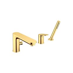 Duravit Wave 3-Loch Wannenarmatur Keramikmischsystem, Gold poliert, 27l/min Durch... DURAVIT-WA5260000034 4067116106039 (Abb. 1)