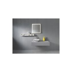 Duravit L-Cube Regalelement Wandmontage 140x800x120mm, Mattweiß, 3 oF, mit Befesti... DURAVIT-LC120001818 4053424297613 (Abb. 1)