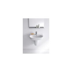Duravit D-Code Waschtisch 430x550x175mm wandhäng., Weiß Hochglanz, Halbrund, 1 WP m... DURAVIT-2310550000 4021534344060 (Abb. 1)