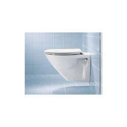 Duravit WC-Sitz, Oval, Weiß Hochglanz 376x43x446mm, ohne Absenkautomatik, Edelstahl... DURAVIT-0064200000 4021534005954 (Abb. 1)