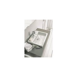 Duravit Vero Einbauwaschtisch 465x550x180mm, Weiß Hochglanz, WonderGliss, 1 HL, mi... DURAVIT-03155500001 4021534484421 (Abb. 1)