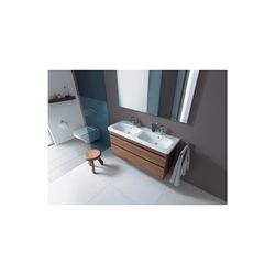 Duravit DuraStyle Doppelwaschtisch 480x1300x170mm wh, Weiß Hochglanz, Rechteckig, 2... DURAVIT-2338130000 4021534984631 (Abb. 1)