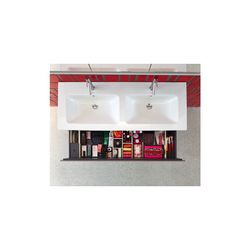 Duravit ME by Starck Doppelwaschtisch 490x1300x180mm wh, Weiß Hochglanz, Rechteckig... DURAVIT-2336130000 4053424121062 (Abb. 1)