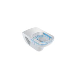 Duravit D-Code Wand-WC 545x355x360mm, Weiß Hochglanz, 4,5l, Tiefspüler, rimless, wa... DURAVIT-2570090000 4053424187761 (Abb. 1)