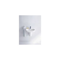 Duravit D-Code Halbsäule aus Keramik 213x215x280mm, Weiß Hochglanz, wandhängend, fü... DURAVIT-0857170000 4021534344169 (Abb. 1)