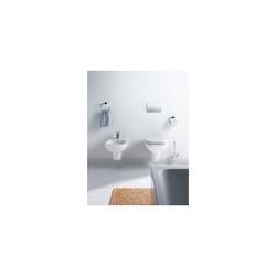 Duravit D-Code WC-Sitz Weiß Hochglanz 360x40x430mm, ohne Absenkautomatik, Edelstahl... DURAVIT-0067310000 4021534384769 (Abb. 1)