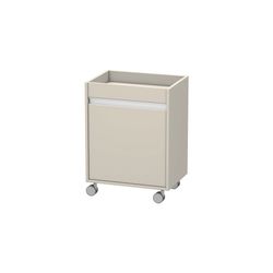 Duravit Ketho Rollcontainer Dekor, 360x500x670mm, Taupe Matt, Dekor, 1 Tür Links, ... DURAVIT-KT2530L9191 4053424338514 (Abb. 1)