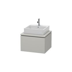 Duravit L-Cube Konsolenwaschtischunterbau wandh. 547x620x400mm ohne KSP Betongrau ... DURAVIT-LC581000707 4053424643779 (Abb. 1)