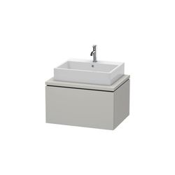 Duravit L-Cube Konsolenwaschtischunterbau wandh. 547x720x400mm ohne KSP Betongrau ... DURAVIT-LC581100707 4053424643816 (Abb. 1)