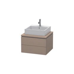 Duravit L-Cube Konsolenwaschtischunterbau wandh. 547x620x400mm, ohne KSP Leinen Ma... DURAVIT-LC581507575 4053424644004 (Abb. 1)