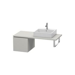 Duravit L-Cube Unterschrank für Konsole Dekor, 547x420x400mm, Betongrau Matt mit K... DURAVIT-LC583100707 4053424644615 (Abb. 1)