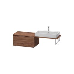 Duravit L-Cube Unterschrank für Konsole Dekor, 547x820x400mm, Nusb.dunkel Matt, 1 ... DURAVIT-LC583402121 4053424644752 (Abb. 1)