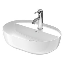 Duravit Luv Aufsatzbecken 500mm, Weiß Hochglanz/Seidenmatt, DuraCeram, Oval, mit HL... DURAVIT-0380502600 4053424901060 (Abb. 1)