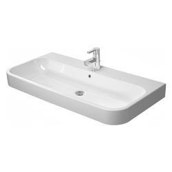 Duravit Happy D.2 Waschtisch 505x1000x170mm, WonderGliss, Weiß Hochglanz, Rechteck... DURAVIT-23181000271 4021534861376 (Abb. 1)