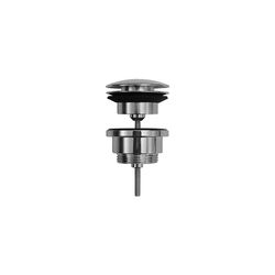 Duravit Push-open Ventil Universal, Mattschwarz, geeignet für Waschtisch mit Überla... DURAVIT-0050524600 4063382006714 (Abb. 1)