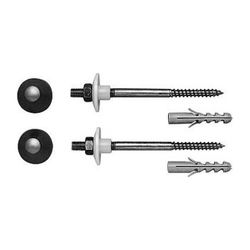 Duravit Befestigung für Wand-WC und Wand-Bidet Abdeckkappen, Chrom... DURAVIT-0065001000 4021534010170 (Abb. 1)