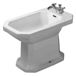 Duravit Serie 1930 Stand Bidet 600x355x390mm, Weiß Hochglanz, 1 HL, mit Überlauf... DURAVIT-0267100000 4021534071331 (Abb. 1)