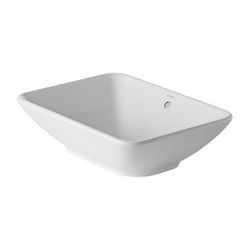 Duravit Design Classics Aufsatzbecken 550mm Weiß Hochglanz, rechteckig ohne HLB, mi... DURAVIT-0334520000 4021534333644 (Abb. 1)