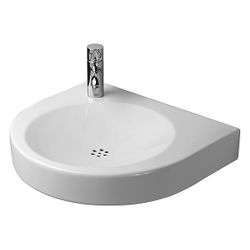 Duravit Architec Waschtisch 520x575x105mm wandhäng., Weiß Hochglanz, Halbrund, 1 Wa... DURAVIT-0443580008 4021534583094 (Abb. 1)