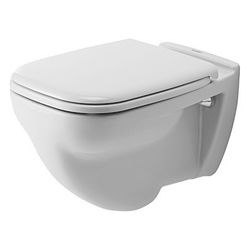 Duravit D-Code Wand-WC 540x355x350mm, Weiß Hochglanz, 6l, Flachspüler, geschlossen,... DURAVIT-2210090000 4021534344220 (Abb. 1)