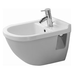 Duravit Starck 3 Wandbidet 540x355x320mm, Weiß Hochglanz, WonderGliss, 1 HL, mit H... DURAVIT-22301500001 4021534223723 (Abb. 1)