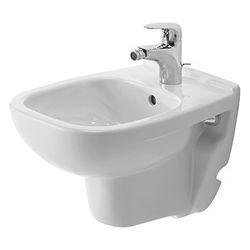 Duravit D-Code Wandbidet 480x350x350mm, Weiß Hochglanz, 1 HL, mit HLB/Überlauf... DURAVIT-2237150000 4021534344299 (Abb. 1)